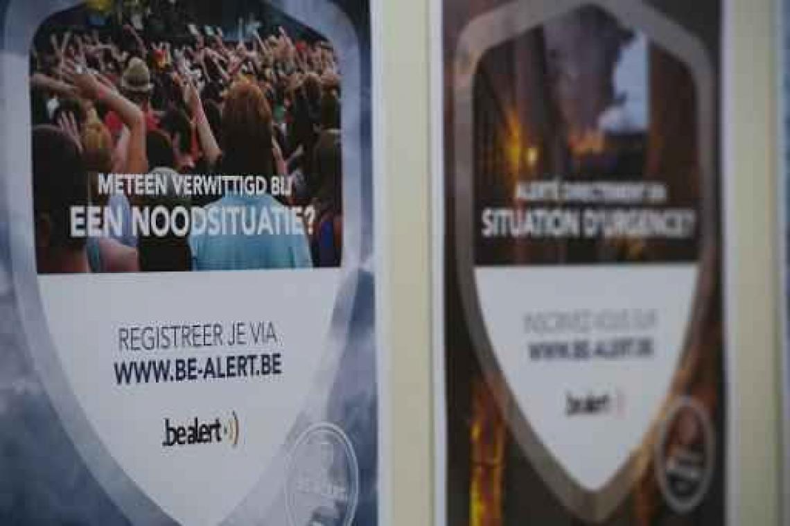 Al 15.000 nieuwe inschrijvingen voor BE-Alert