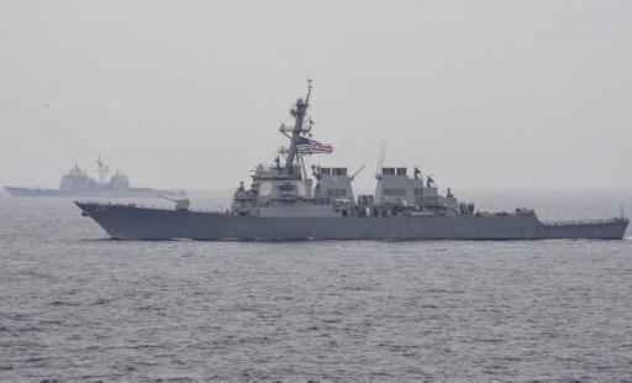"Gewonden" bij botsing tussen Amerikaans oorlogsschip en handelsschip voor Japanse kust