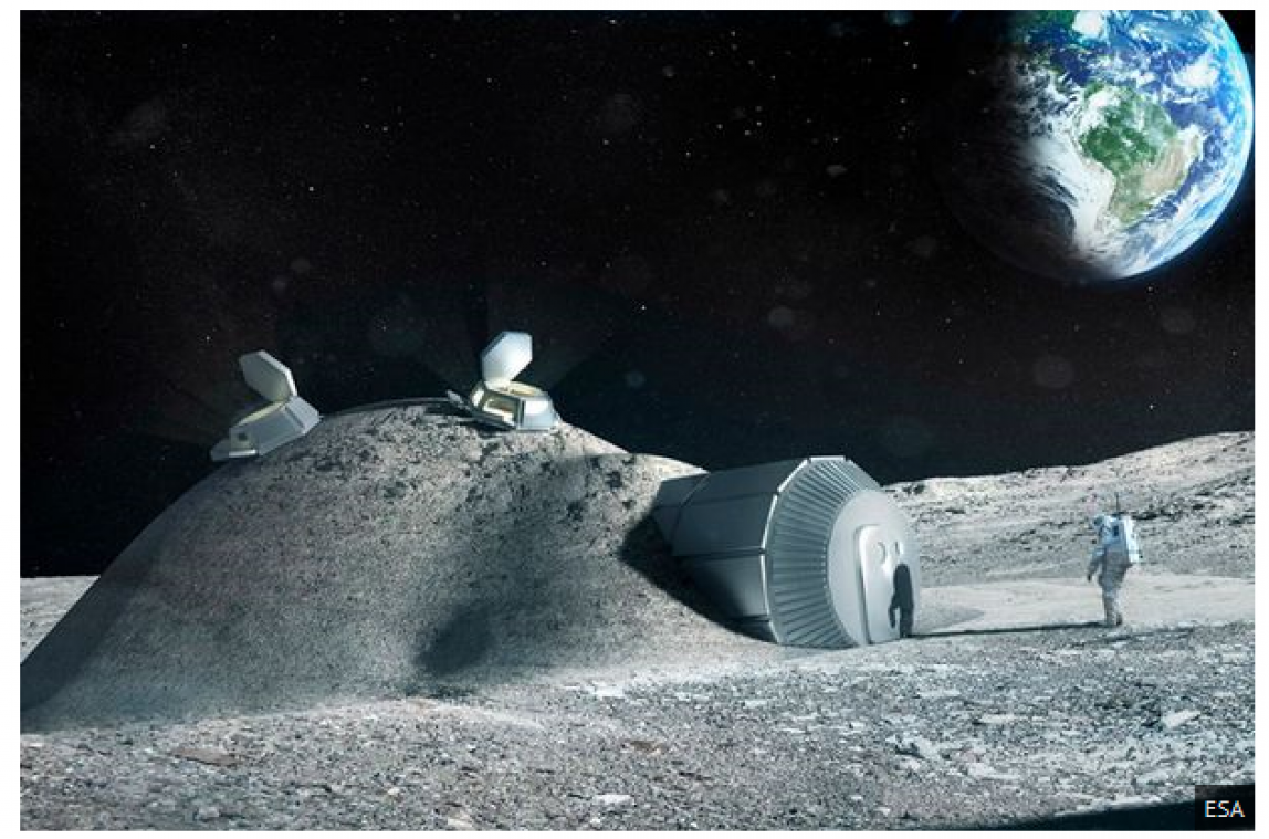 Europees ruimteagentschap wil dorp op de maan bouwen