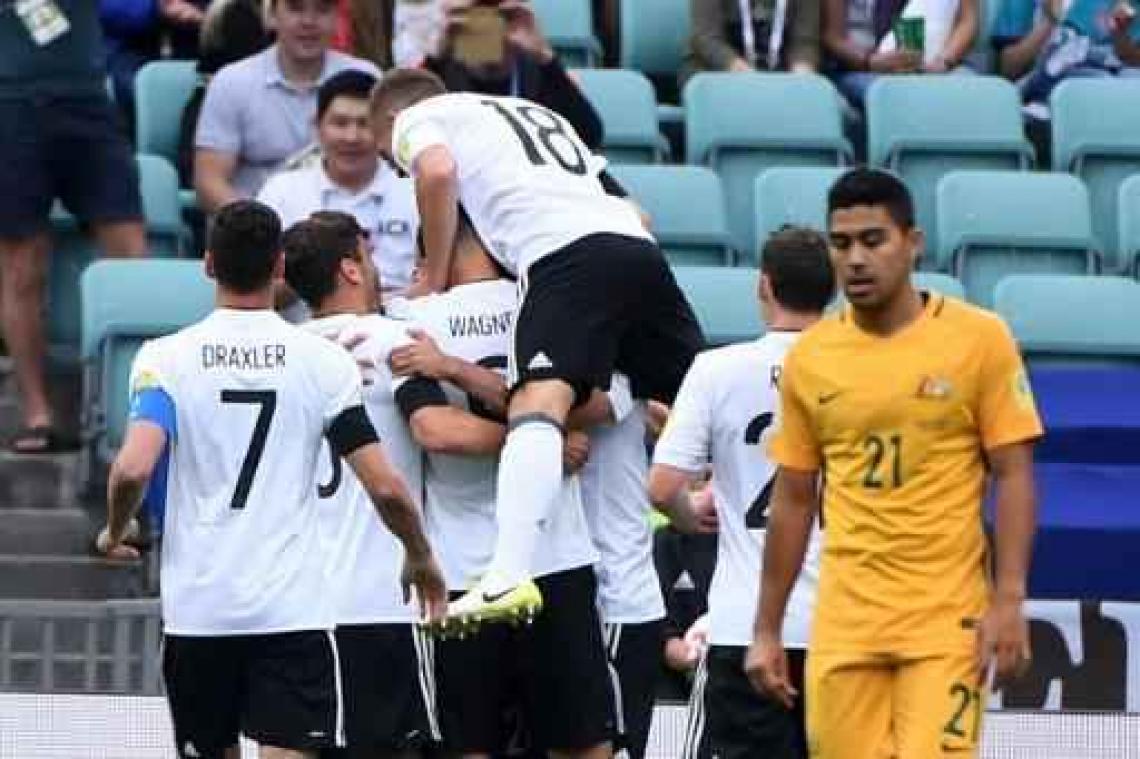 Confederations Cup - Duitsland wint met kleinste verschil van Australië