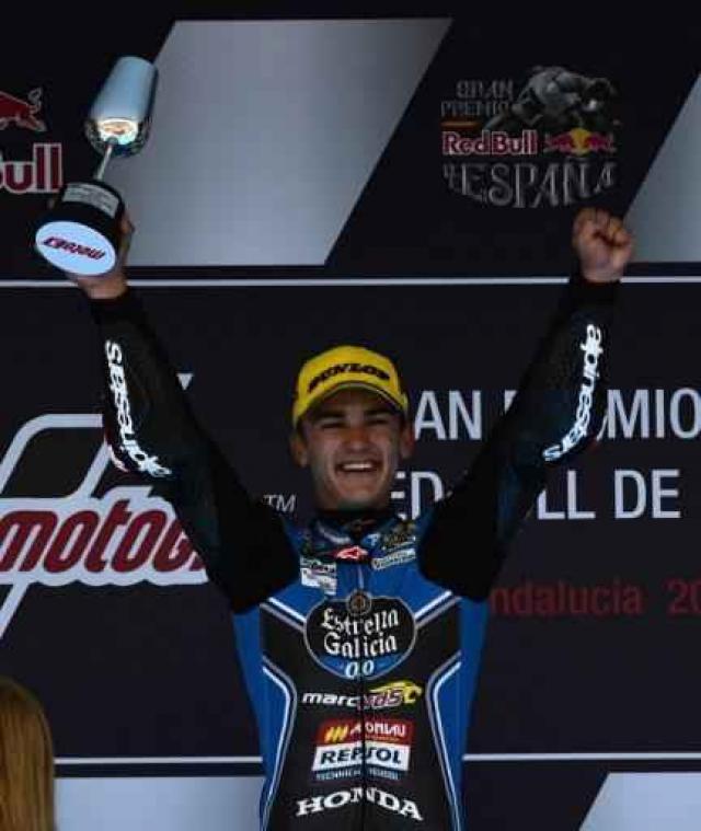 Spanjaard Canet (Honda) wint in Moto3, Livio Loi is 21e