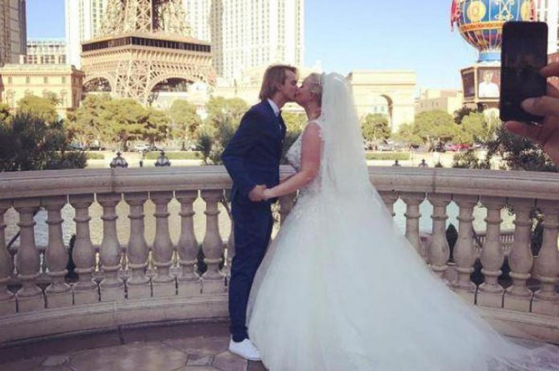 Lesley-Ann Poppe getrouwd in Las Vegas