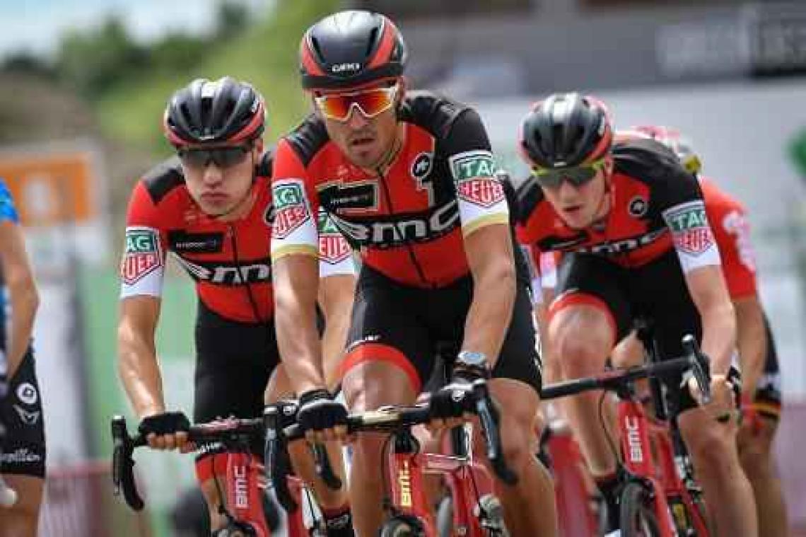 BK wielrennen - Greg Van Avermaet blij voor trainingsmakker Naesen