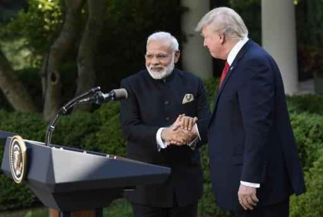Trump prijst sociale media en goede relatie met India tijdens ontmoeting met premier
