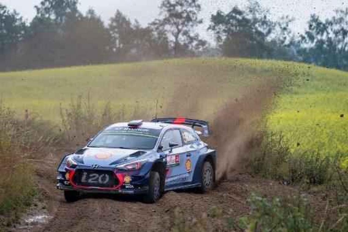 Rally van Polen - Thierry Neuville (Hyundai) opent met tweede plaats