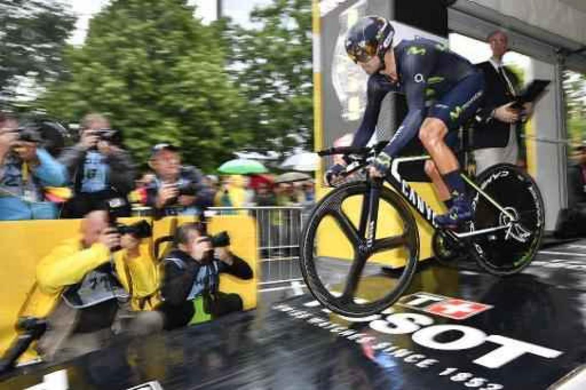 Tour de France - Valverde moet na val meteen opgeven