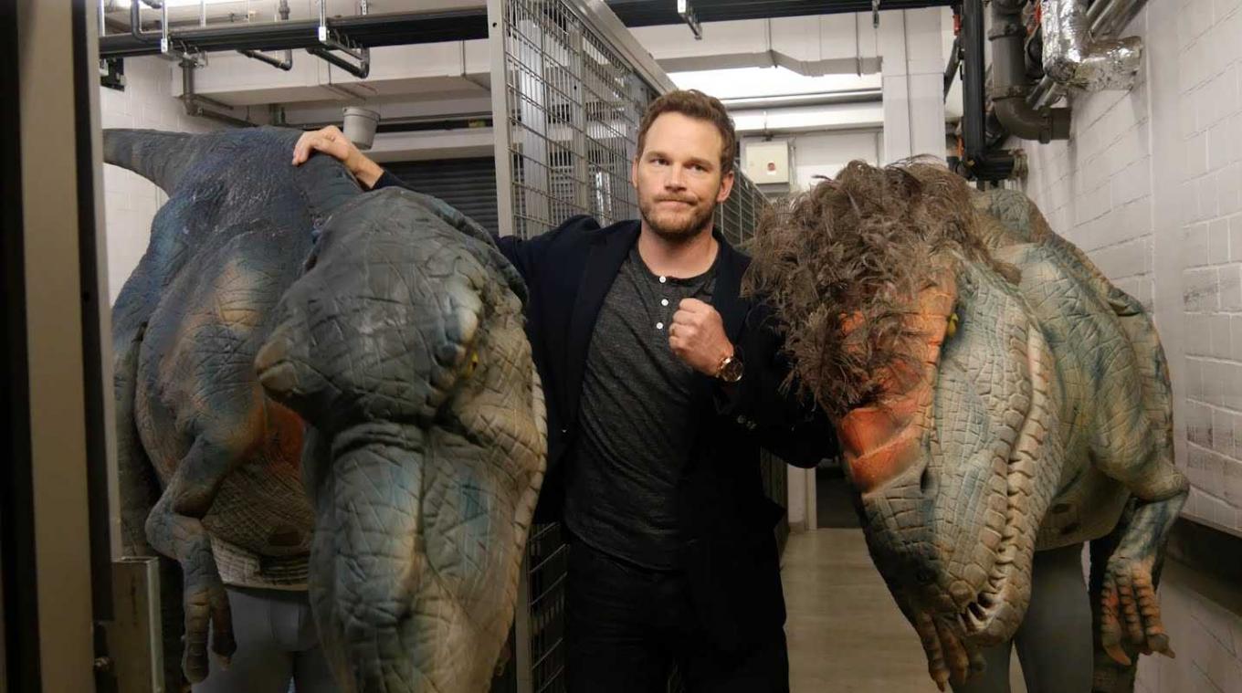 Hilarisch: superster Chris Pratt van Jurassic World wordt met verborgen camera beetgenomen