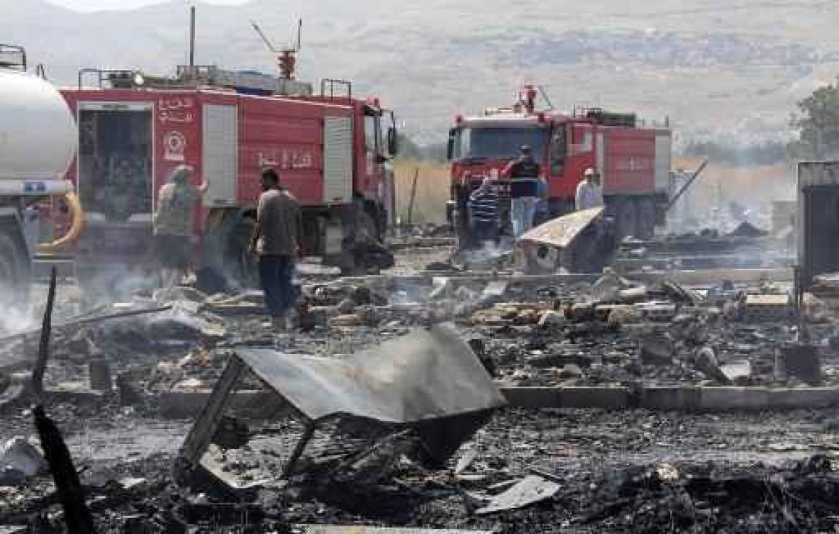 Dode gevallen bij zware brand in Syrisch vluchtelingenkamp in Libanon