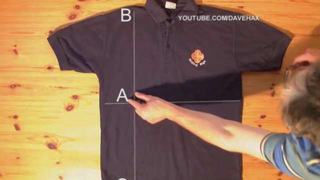 Zo vouw je een T-shirt in minder dan 5 seconden