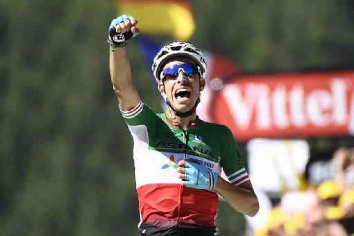 Tour de France - Aru toont Italiaanse driekleur op eerste aankomst boven, Froome neemt het geel over