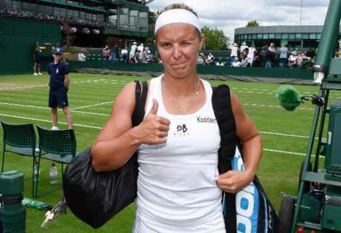 Wimbledon - Kirsten Flipkens in tweede ronde dubbelspel