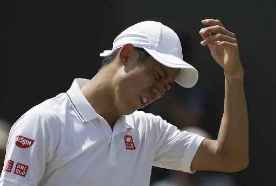 Kei Nishikori overleeft derde Wimbledon-ronde niet