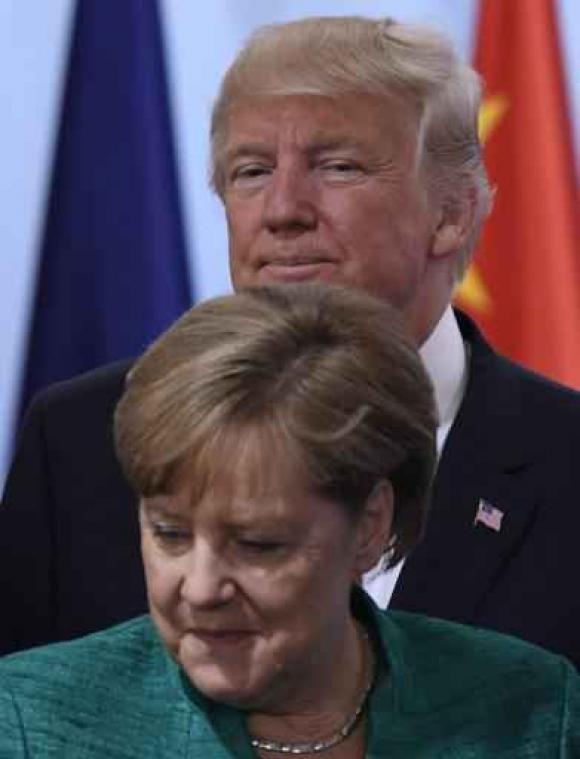G20-top in Hamburg - Trump spreekt lovende woorden over Merkel