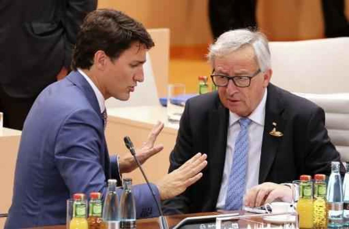 Handelsakkoord tussen EU en Canada treedt op 21 september "voorlopig" in werking