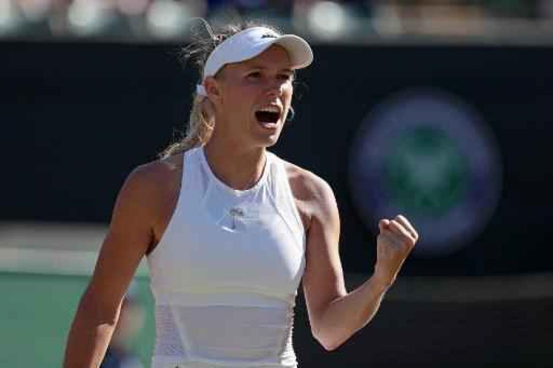 Wimbledon - Caroline Wozniacki heeft drie sets nodig tegen Kontaveit