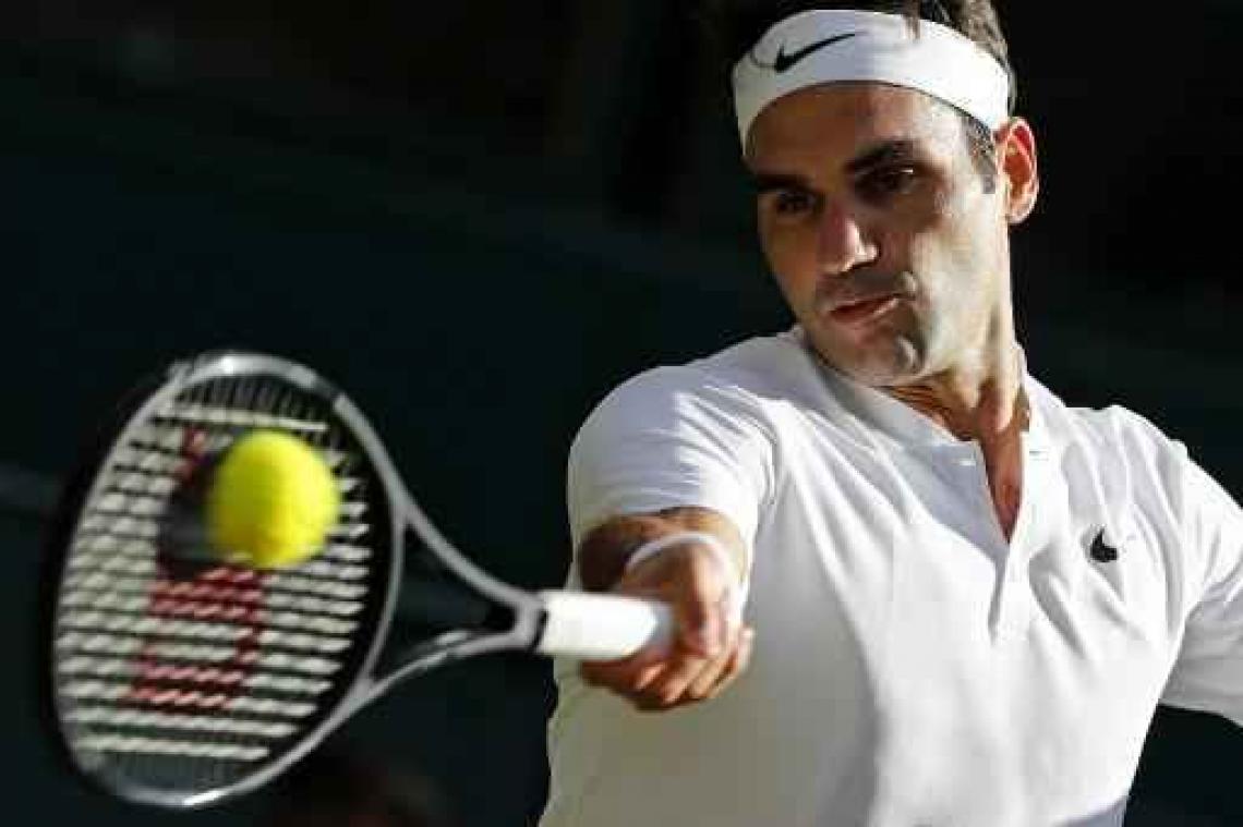 Wimbledon - Roger Federer zonder setverlies naar kwartfinales
