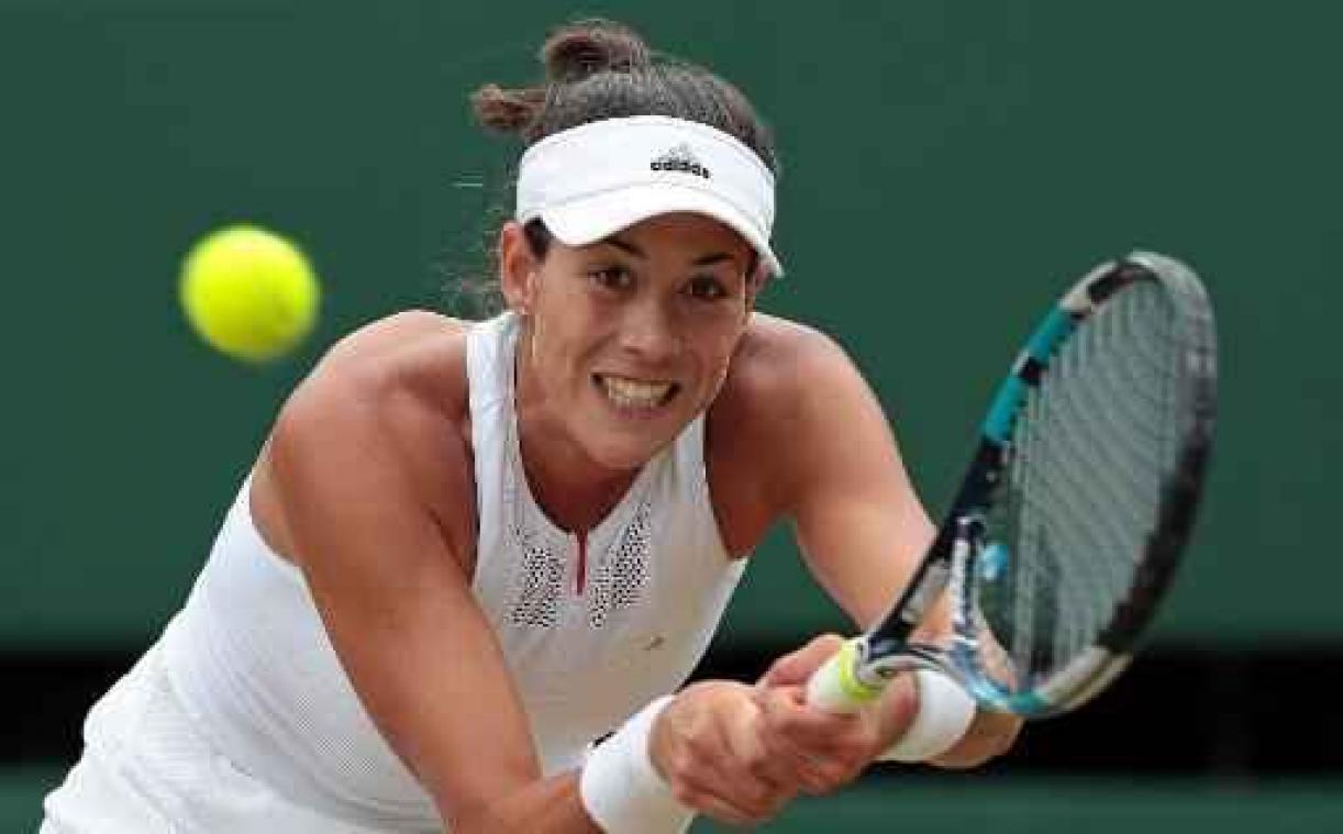 Garbine Muguruza is eerste halvefinaliste