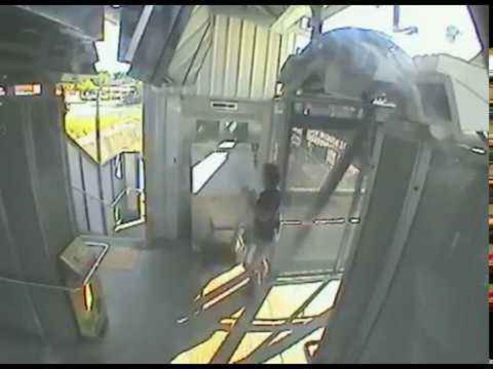 Man vervoert frigo en sofa per trein
