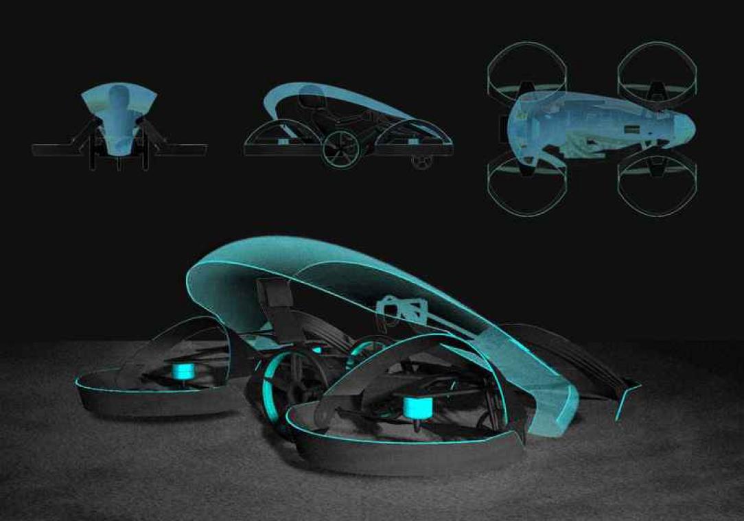 Ingenieurs willen olympische vlam aansteken met vliegende auto