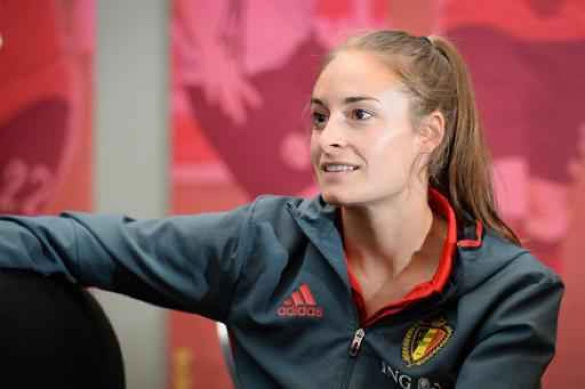 EK voetbal 2017 (v) - Tessa Wullaert ontbreekt op training Red Flames in Nederland
