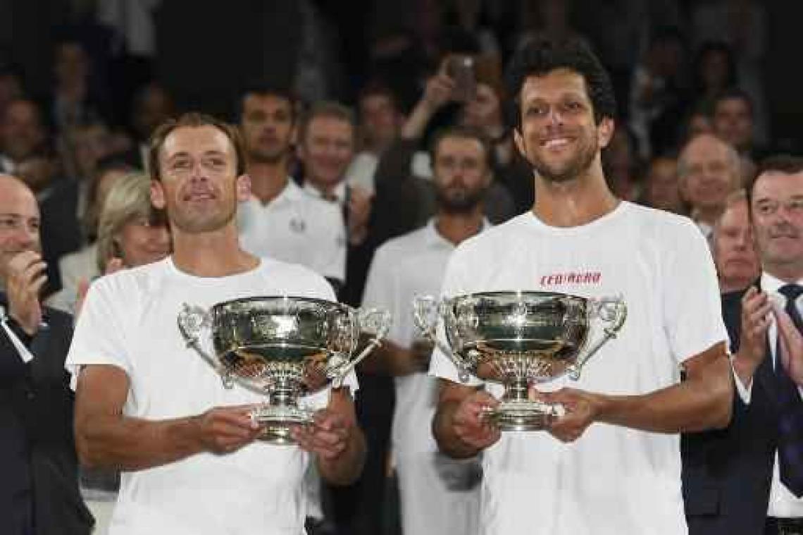 Wimbledon - Melo en Kubot winnen mannen dubbelspel na uitputtingsslag