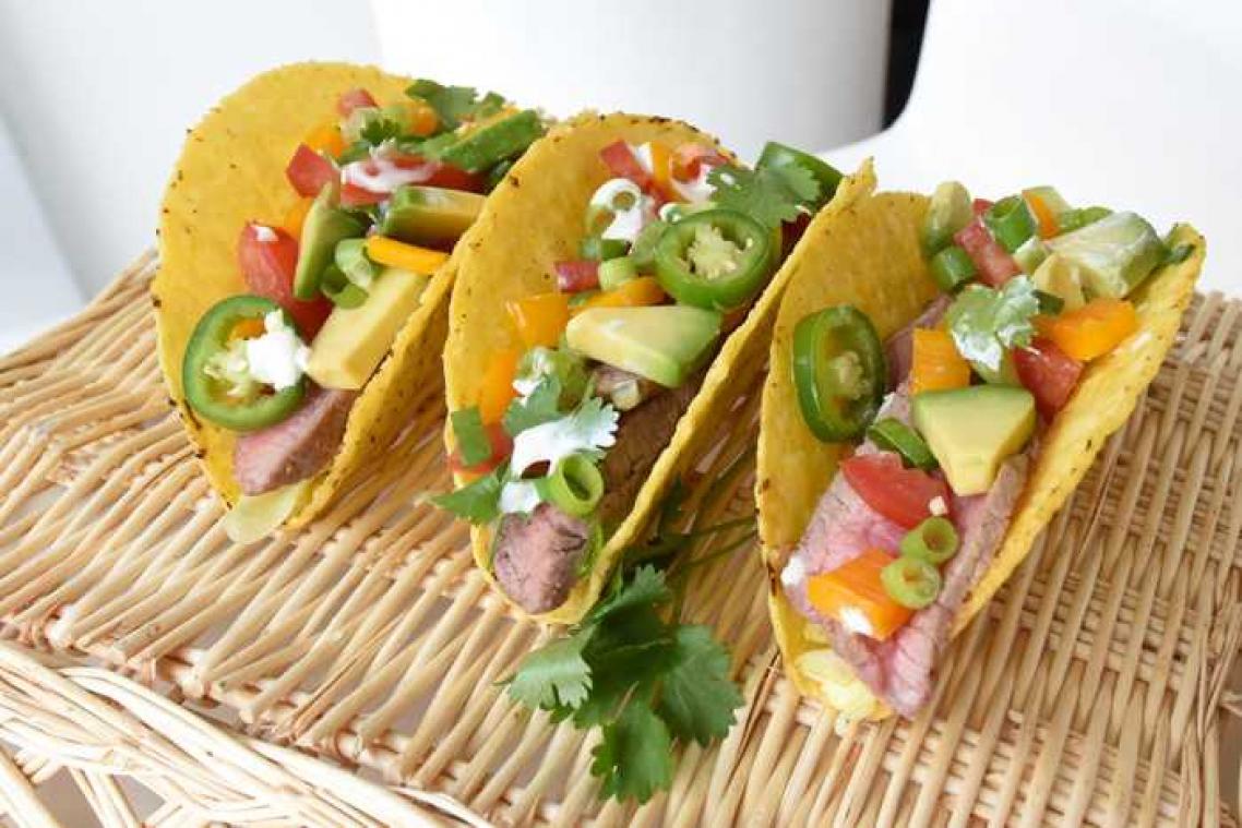 Taco's met rundvlees
