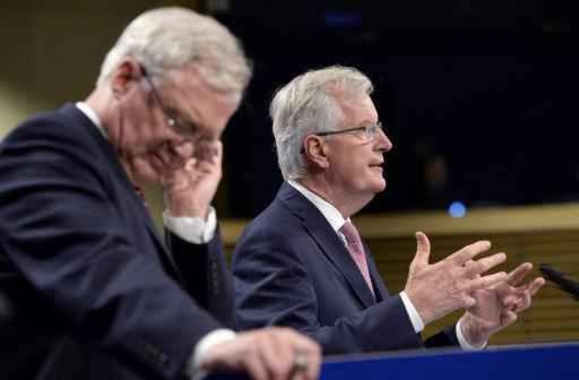 Eerste echte Brexit-onderhandelingsronde zonder tastbare resultaten beëindigd
