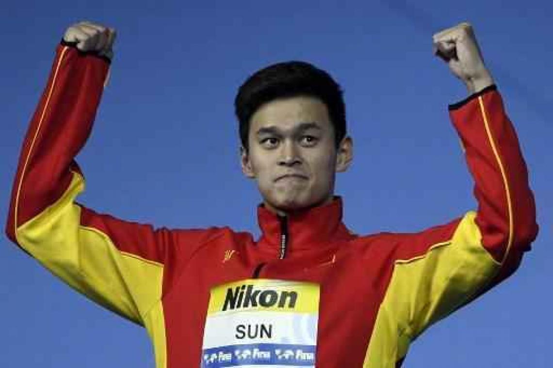 WK zwemmen - Sun Yang doet geen gooi naar derde goud op 1.500 meter vrije slag
