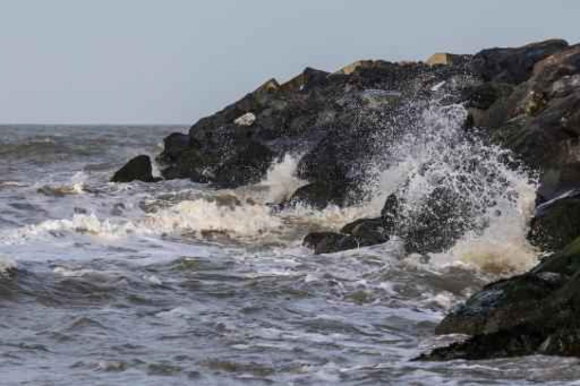 Grijs en winderig weer