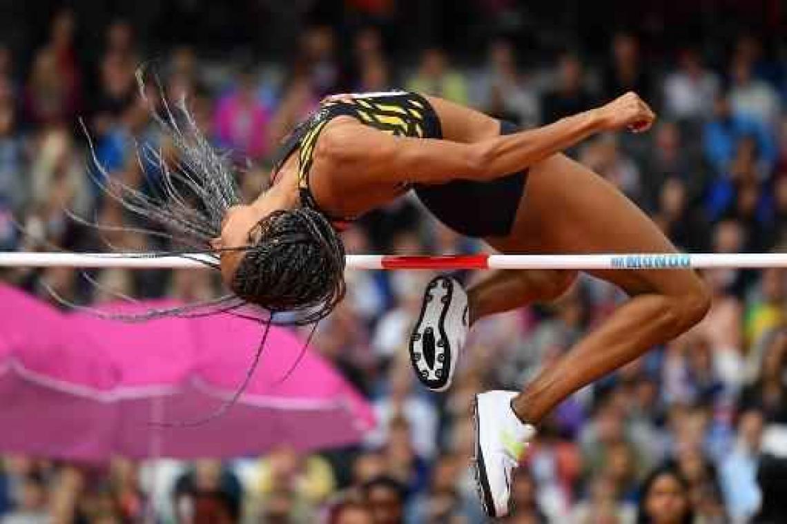 WK atletiek - Nafi Thiam staat aan de leiding na hoogspringen