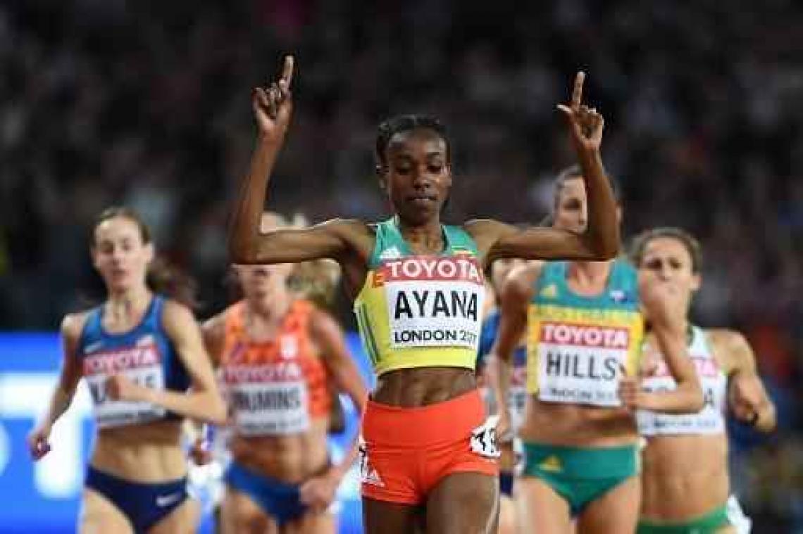 WK atletiek - Ethiopische Almaz Ayana wint 10.000 meter