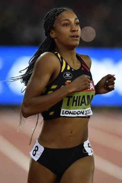 WK atletiek - Nafissatou Thiam sluit eerste dag als tweede af