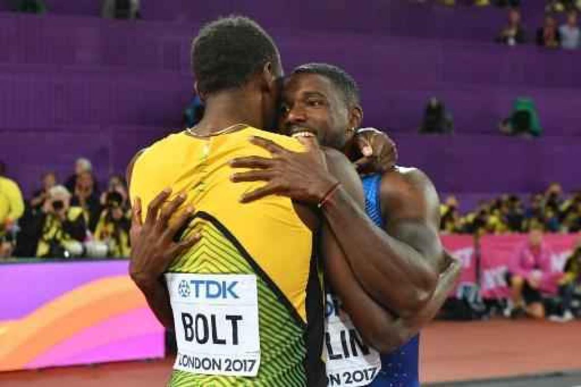 WK atletiek - Usain Bolt grijpt naast twaalfde wereldtitel, goud voor Justin Gatlin