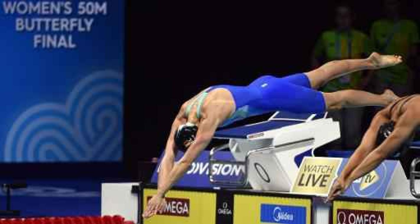 WB kortebaan Berlijn - Kimberly Buys wordt met Belgisch record vijfde in finale 50 meter vlinderslag