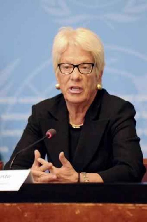 VN-onderzoekster Carla del Ponte stapt op uit VN-onderzoekscommissie naar Syrië