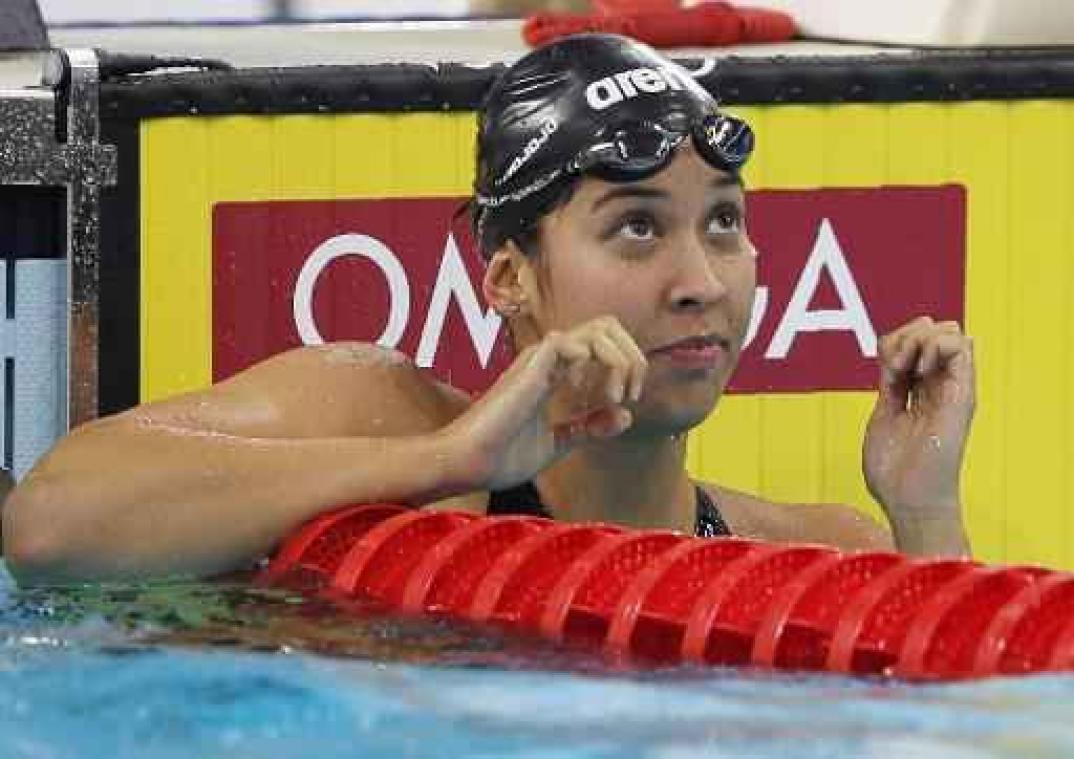 Ranomi Kromowidjojo zwemt wereldrecord 50 meter vrije slag