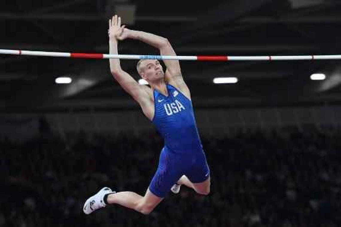 WK atletiek - Weer geen wereldtitel voor polsstokspringer Renaud Lavillenie, goud voor Sam Kendricks