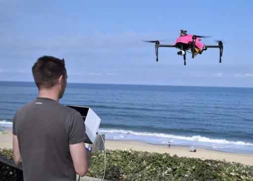 Reddingsdrone ingezet aan Franse Atlantische stranden