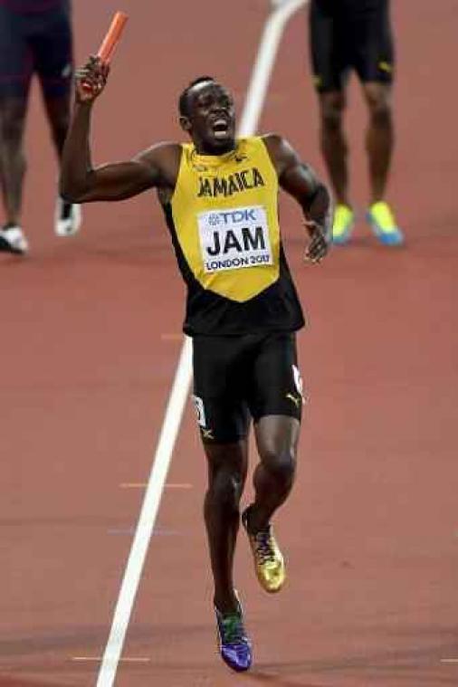WK atletiek - Usain Bolt neemt afscheid met blessure, goud voor Groot-Brittannië op 4x100m