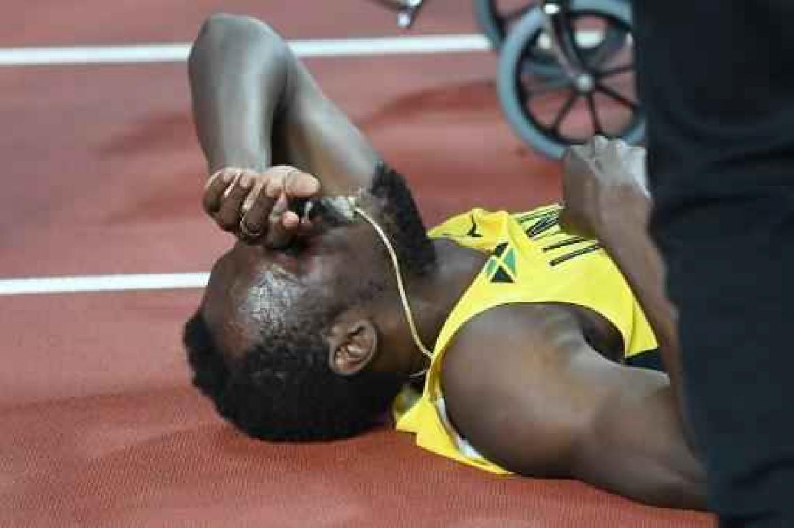 WK atletiek - Usain Bolt blesseerde zich al in reeksen 4x100m
