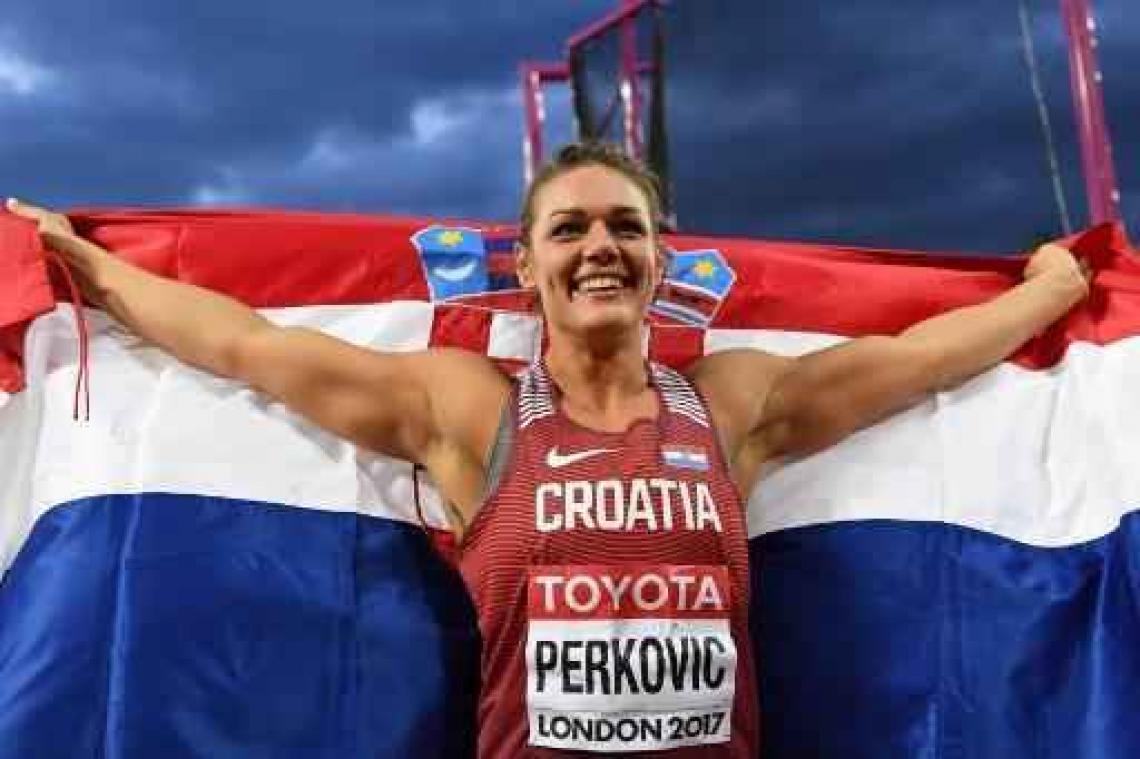 WK atletiek - Discuswerpster Sandra Perkovic verovert goud