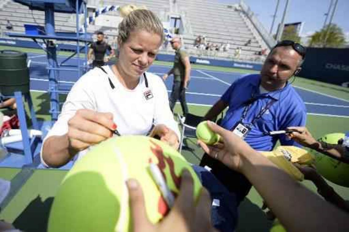 US Open - Kim Clijsters begeleidt Yanina Wickmayer in New York