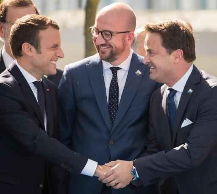 Emmanuel Macron ontmoet morgen Belgische en Luxemburgse premiers