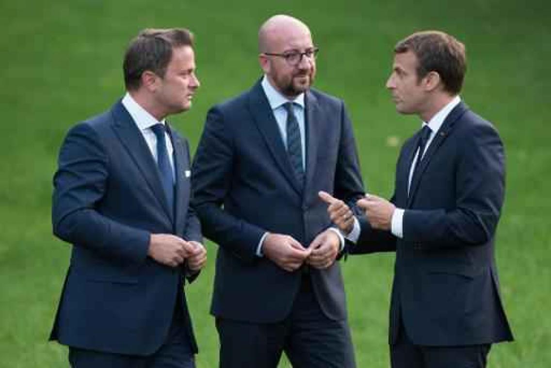 Macron, Bettel en Michel willen "coalitie van goede wil" opzetten in Europa