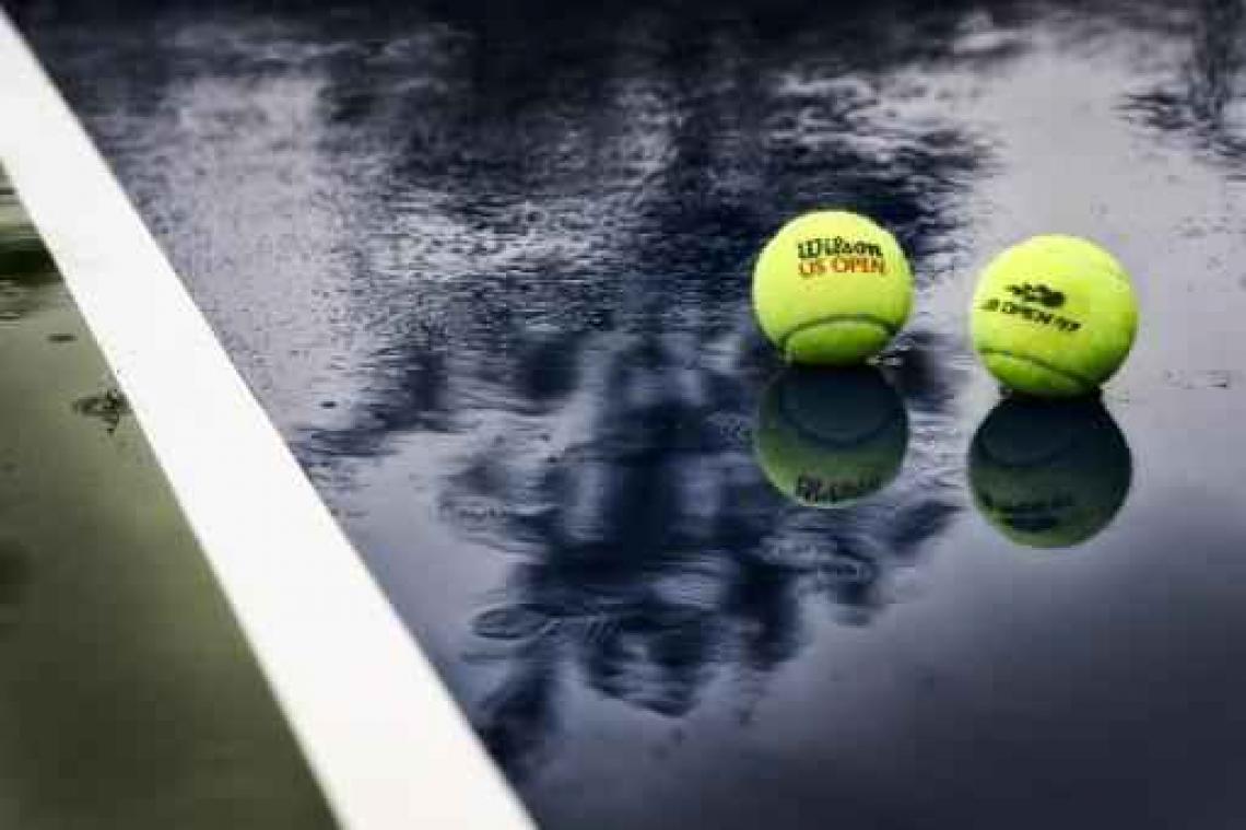 US Open - Regen houdt Goffin, Darcis en Flipkens binnen