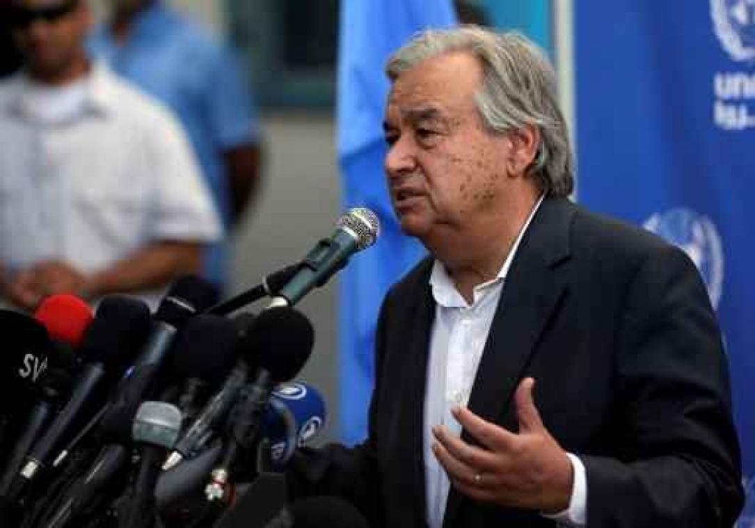 Guterres pleit voor opheffing blokkade Gazastrook omwille van humanitaire crisis