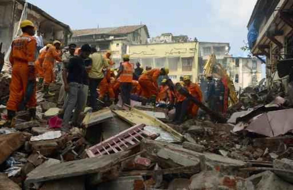 Update: al zeker 18 doden na instorting van gebouw in Mumbai