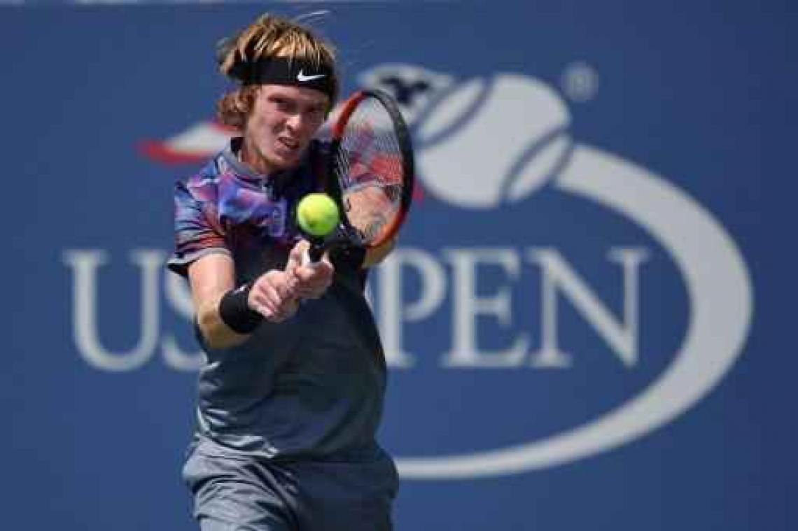 US Open - David Goffin in achtste finale tegen 19-jarige Rus Andrey Rublev