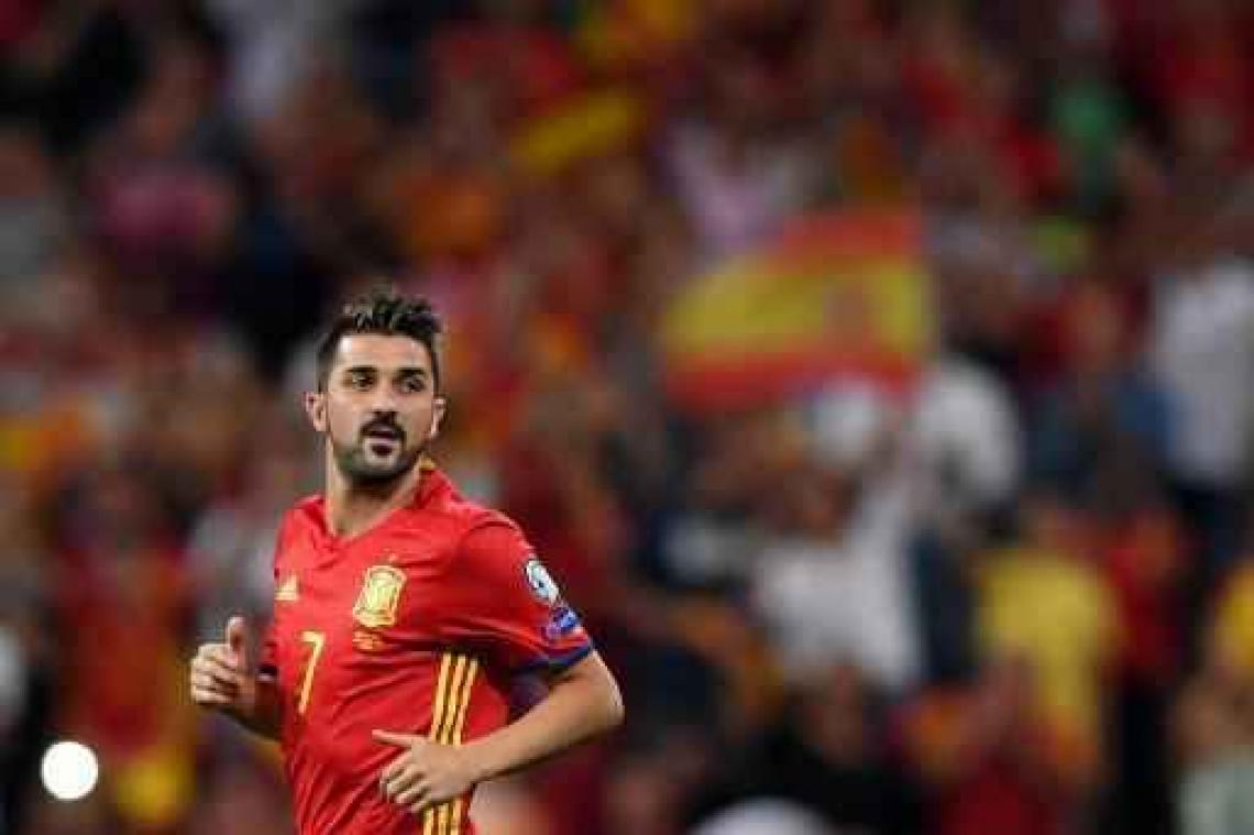 Kwal. WK 2018 - David Villa mist duel met Liechtenstein