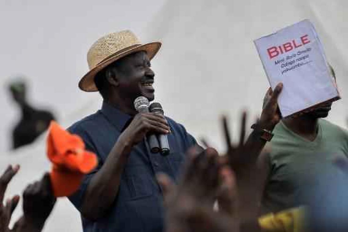 Presidentsverkiezingen Kenia - Uitdager Odinga stelt voorwaarden aan deelname heruitgave verkiezingen